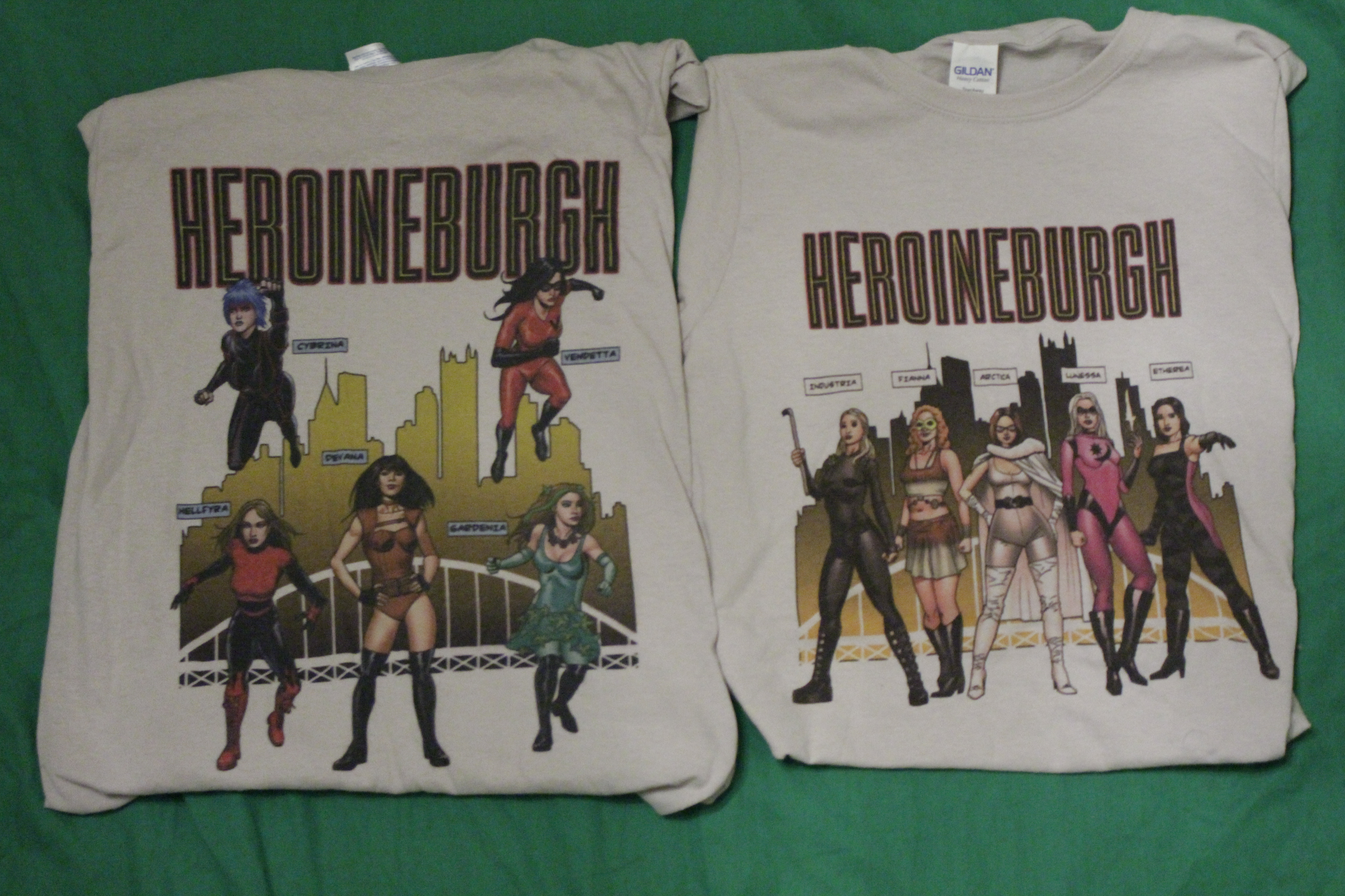 heroineburgh tshirts.JPG