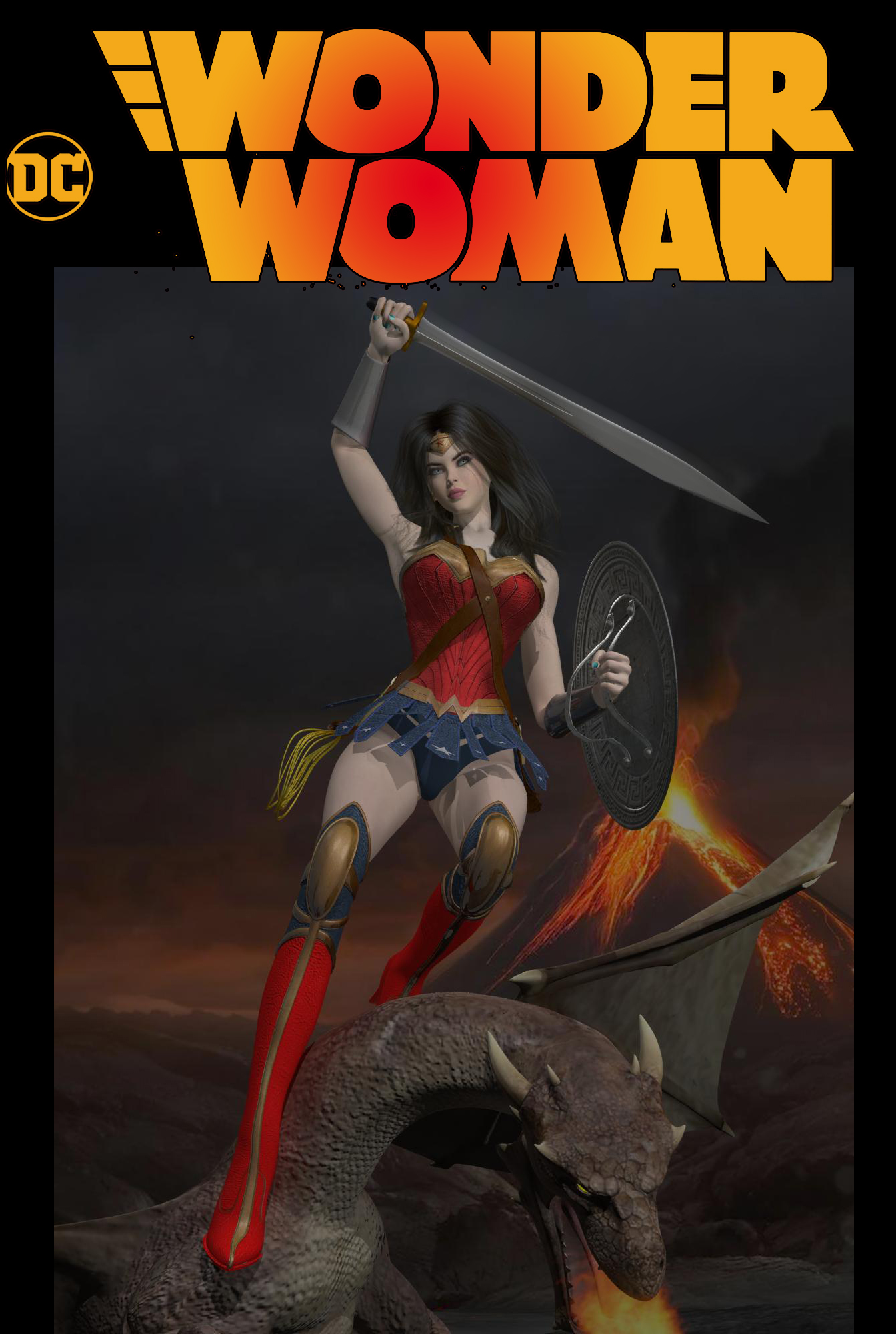 Wonder woman vs The Dragon.jpg